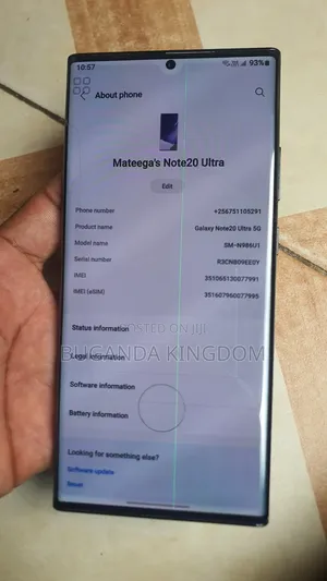 Samsung Galaxy Note 20 Ultra 5G 128 GB Black