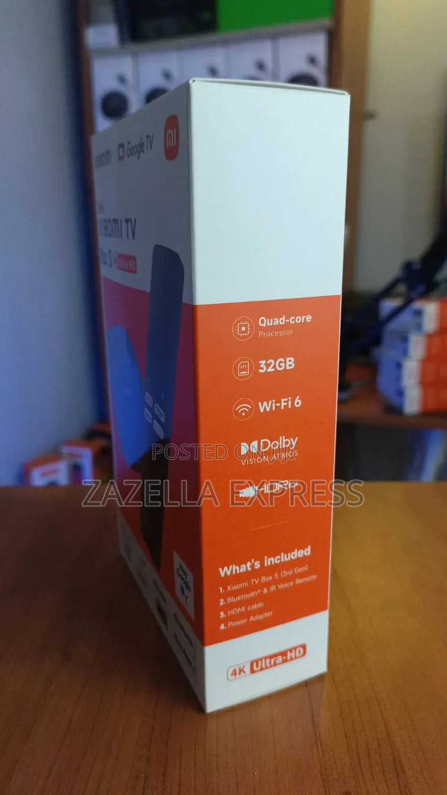 Xiaomi Mi TV Box S 3rd Gen 32GB - 4K UHD, Google TV, 32GB Memory