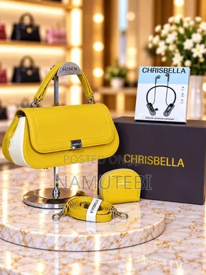 Chris Bella 2pc Handbags Boxed With Earpieces