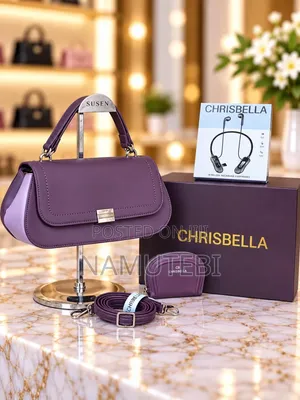 Chris Bella 2pc Handbags Boxed With Earpieces