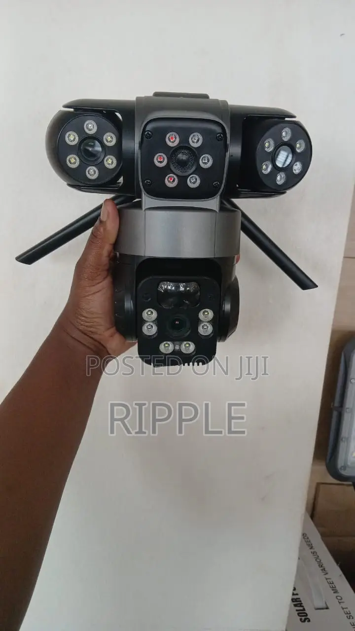 4G Solar Security Camera – 3 Lens Outdoor CCTV