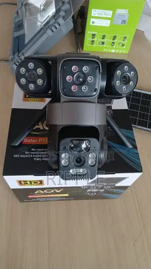 4G Solar Security Camera – 3 Lens Outdoor CCTV