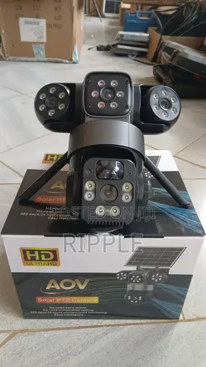 4G Solar Security Camera – 3 Lens Outdoor CCTV