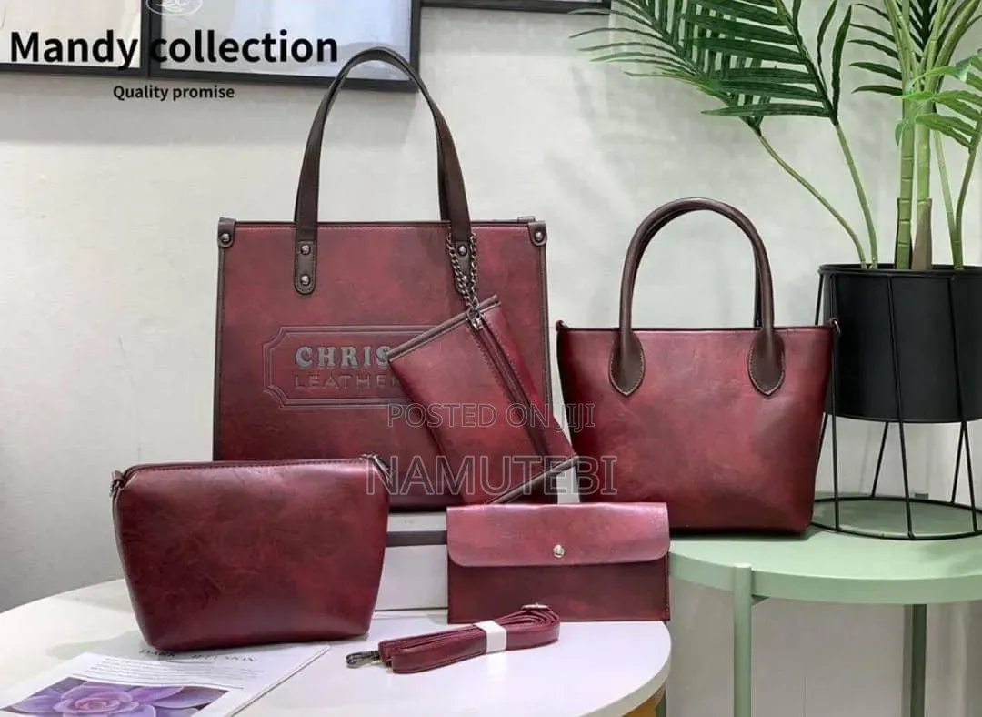 5-in-1 Christian Leatherware Matching Bag Set