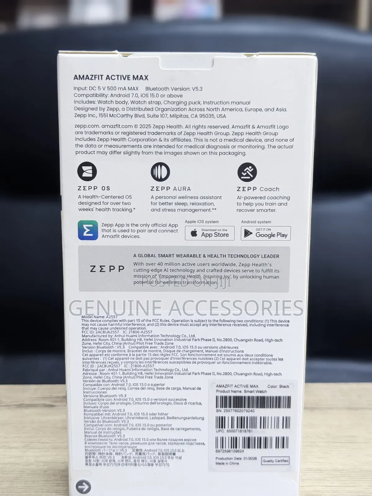 Amazfit Active Max Smart Watch,25days Battery