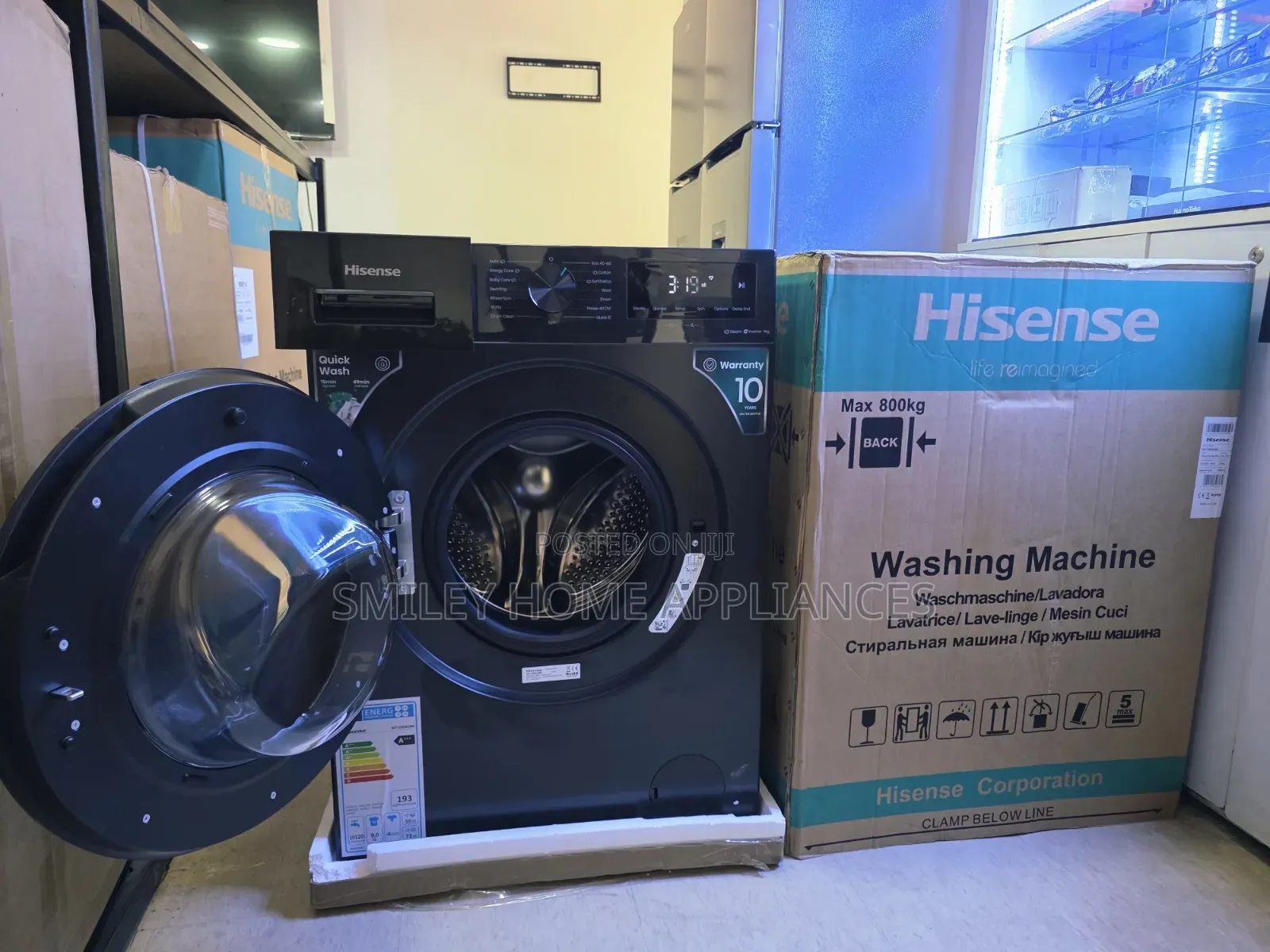Hisense 9kgs Brand New Inverter Technology Frontloader Washing Machine