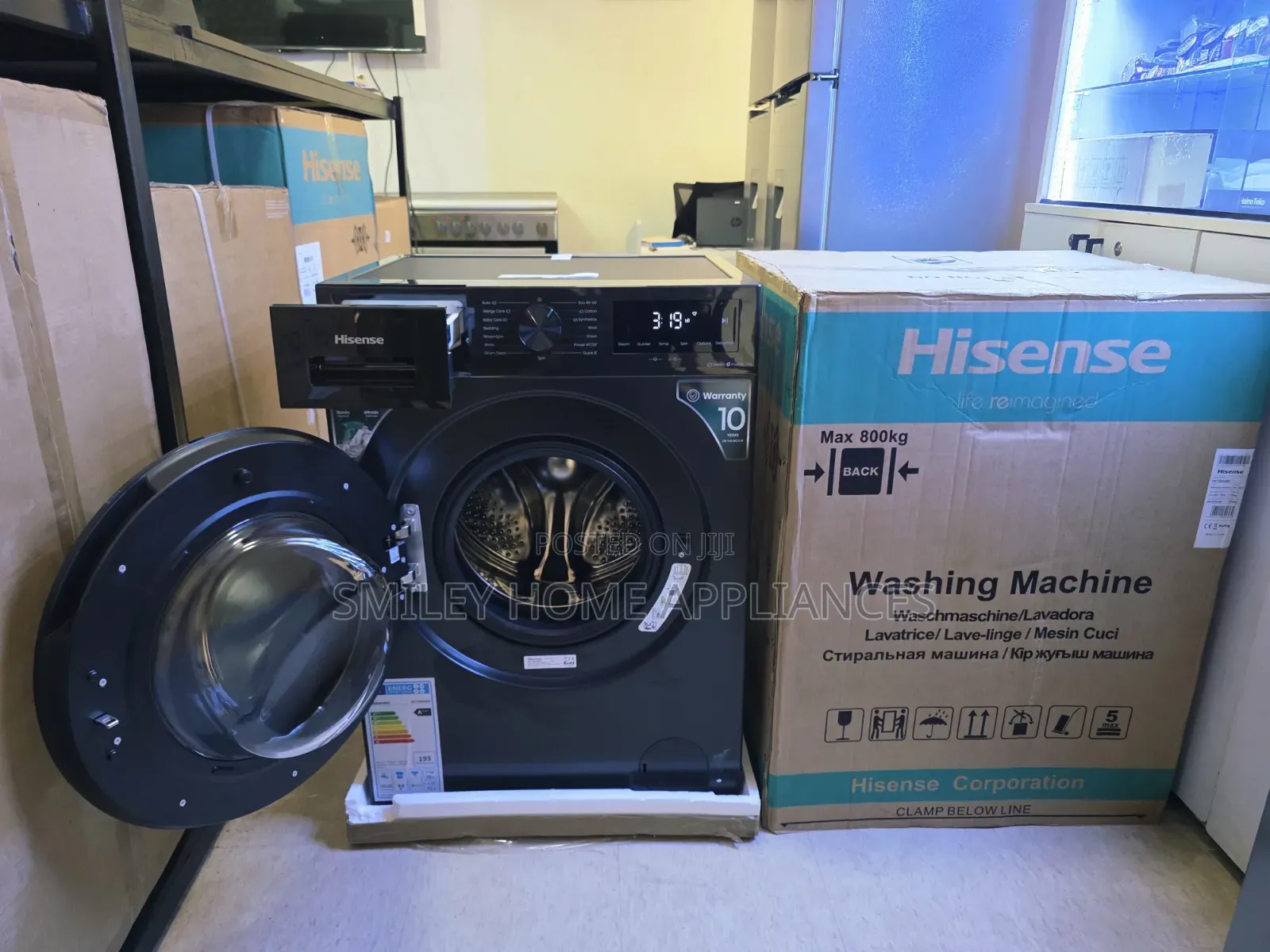 Hisense 9kgs Fully Automatic Washingmachine With Inverter Technology