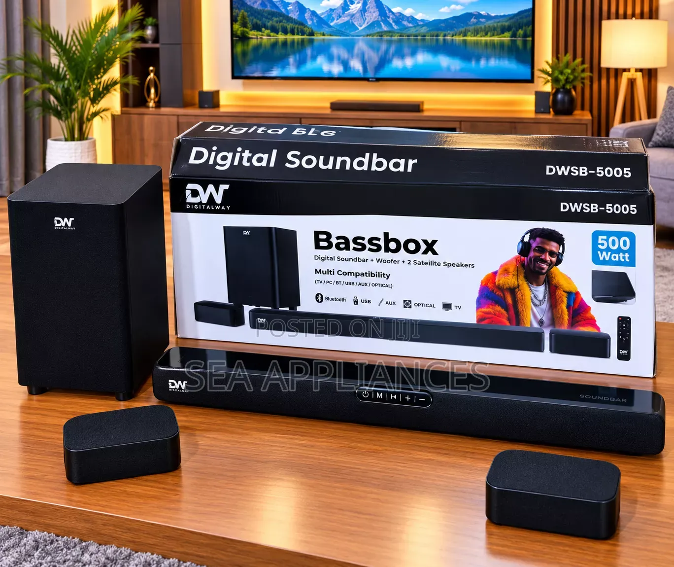 DW Sound Bar Detachable