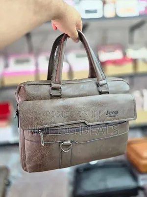 15inch Jeep Buluo Men's Leather Messenger Bag & Business Briefcase