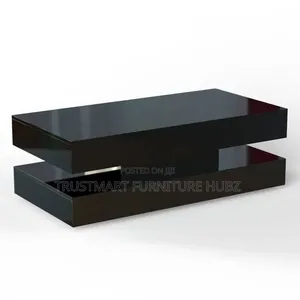Black Coffee Rectangular Table Blends Modern Style Functionality