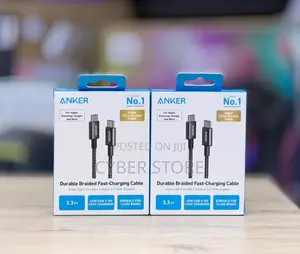 Anker Zolo USB C to USB C Braided Fast Charging Cable, 240W - Black