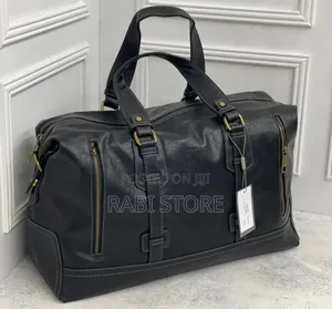 Leather Duffle Travel Bag