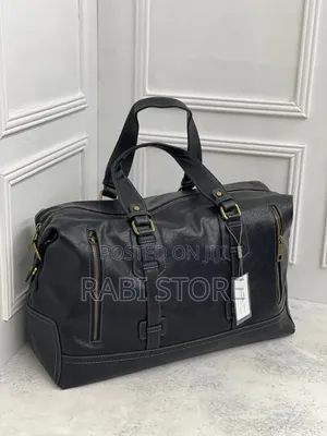 Leather Duffle Travel Bag