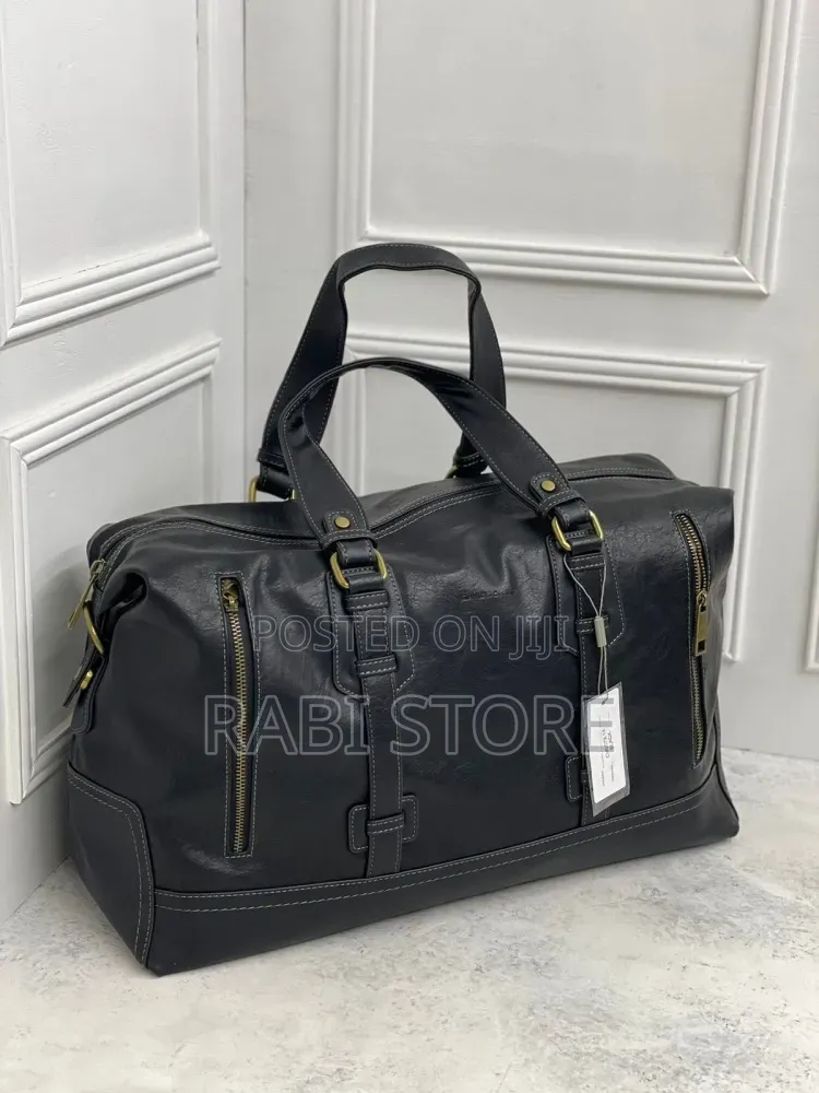 Leather Duffle Travel Bag