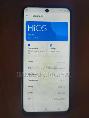 New Tecno Camon 30 Pro 5G 256 GB Blue