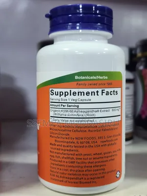 KSM-66 Ashwagandha Stress & Mood 90 Vegan Capsules Dietry Supplements