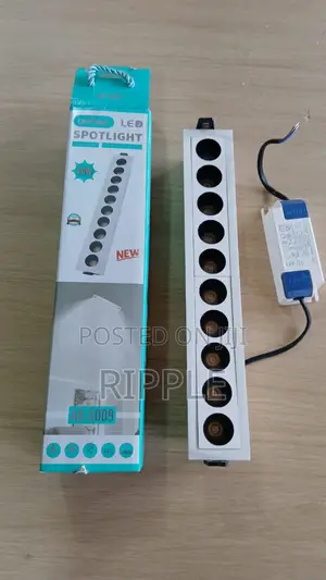 Aerbes 20W Recessed LED Linear Spotlight 10 Heads Ceiling Light
