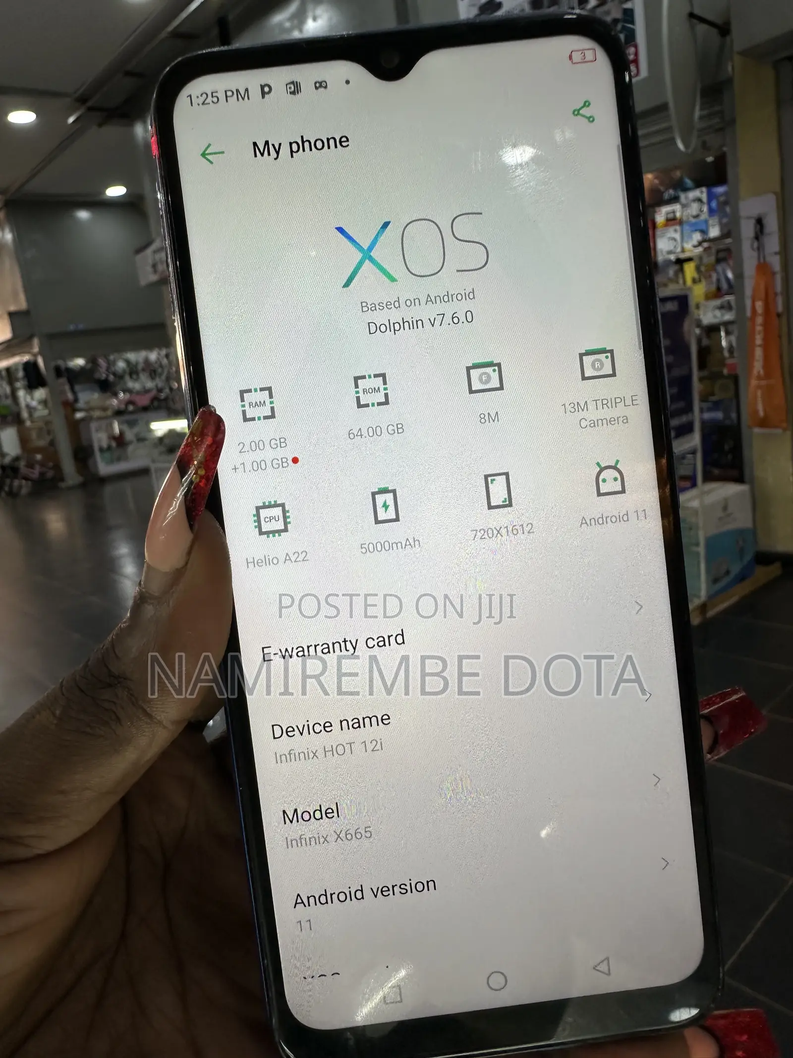 Infinix Hot 12i 64 GB Blue