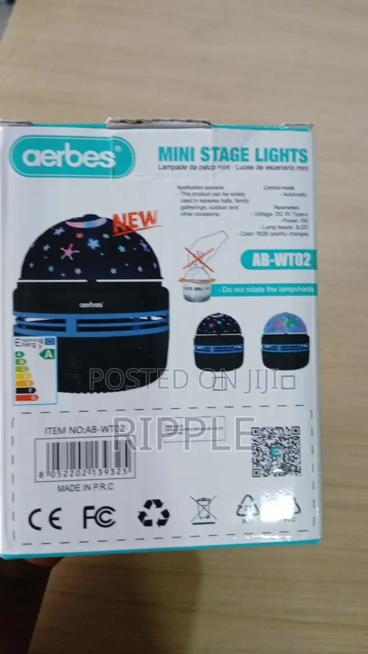 Aerbes 5W RGB Mini Disco Stage Light – USB Party Projector