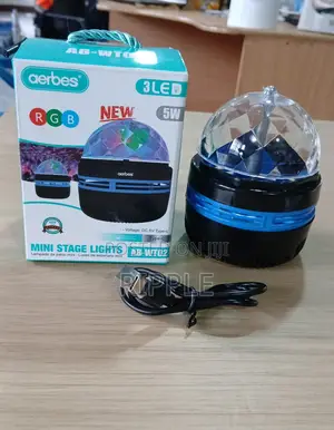 Aerbes 5W RGB Mini Disco Stage Light – USB Party Projector