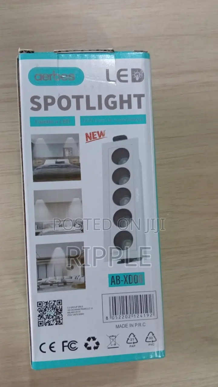 Aerbes 10W 5-Head LED Recessed Ceiling Spotlight – White