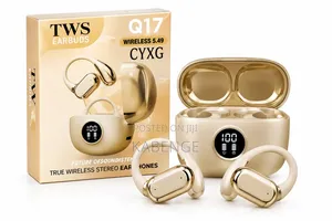 TWS Q17 Wireless 5.49 Open-Ear Earbuds With LED Digital Charging