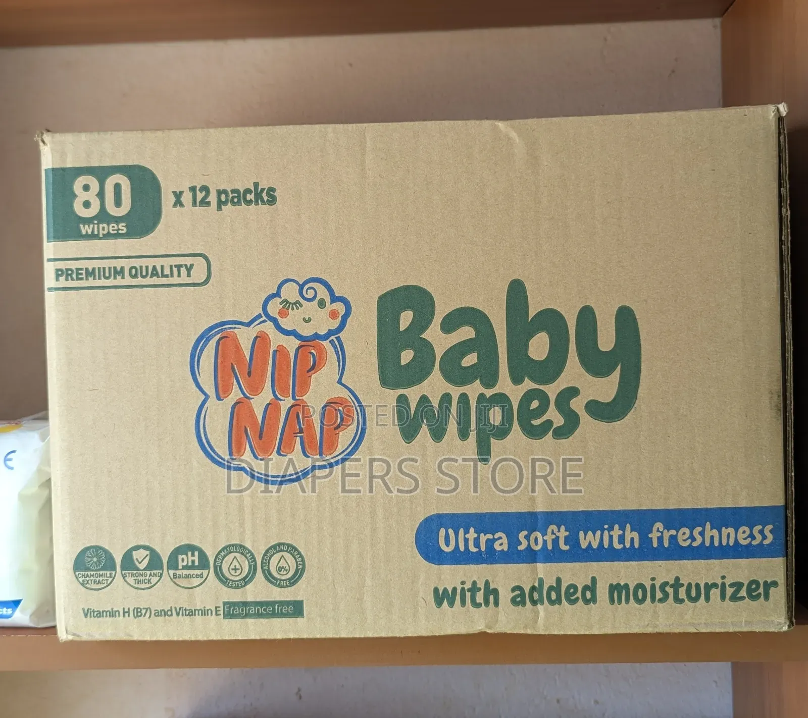 NipNap Wipes (Box) 12 Packs
