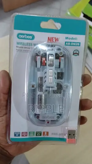 Aerbes Rechargeable Wireless Mouse 1600 DPI – Transparent Design
