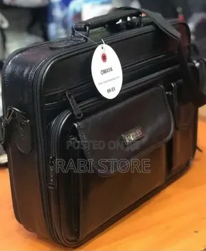 Travel Leather Office Laptop Documents Bag