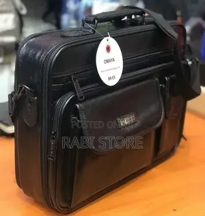 Travel Leather Office Laptop Documents Bag