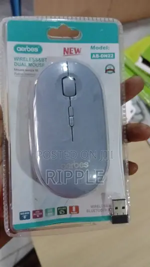 Aerbes Rechargeable Bluetooth & 2.4G Wireless Mouse 1600 DPI