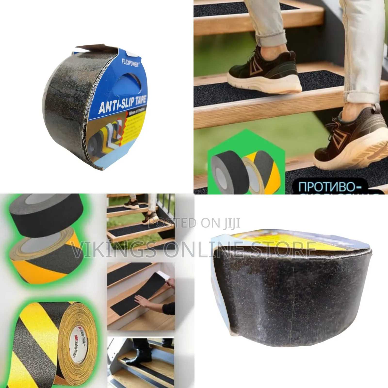50mm X5m Anti Slip Tape Waterproof Floor Adhesive Tape High Grip