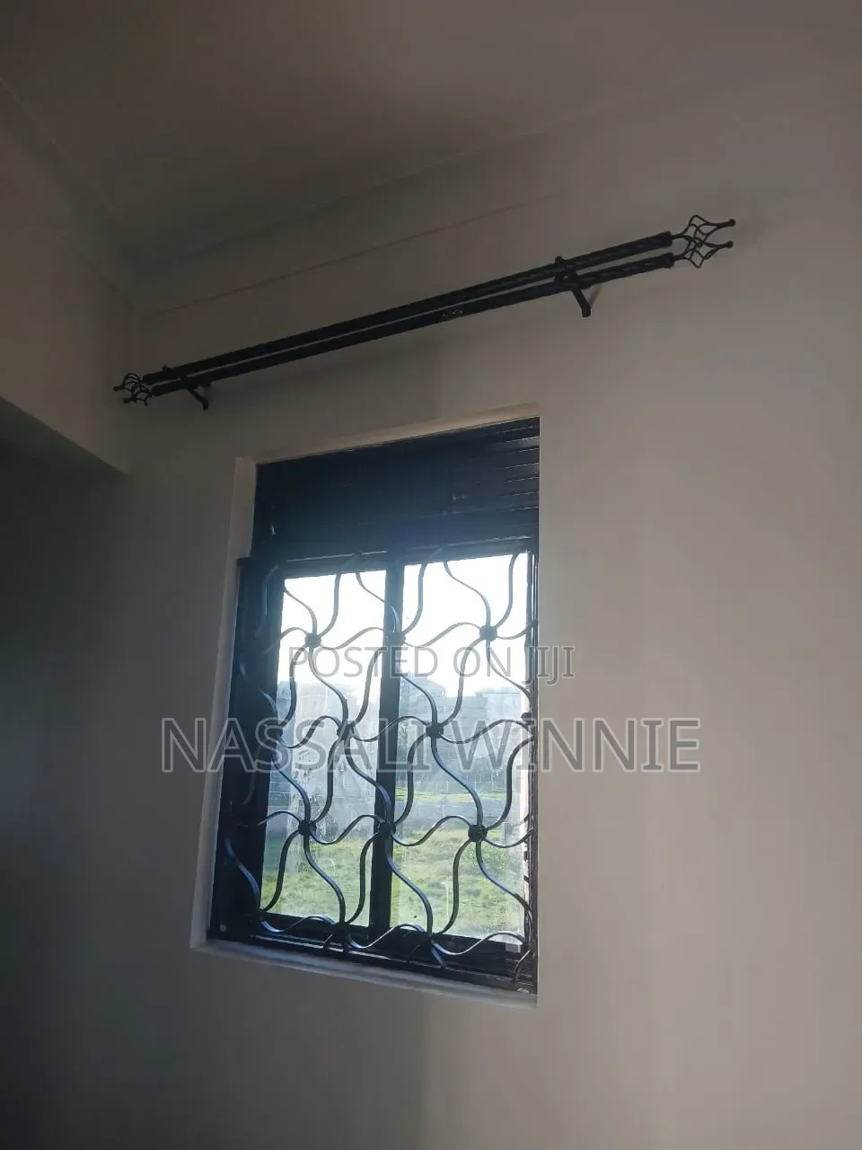 Black Twisted Curtains Rods