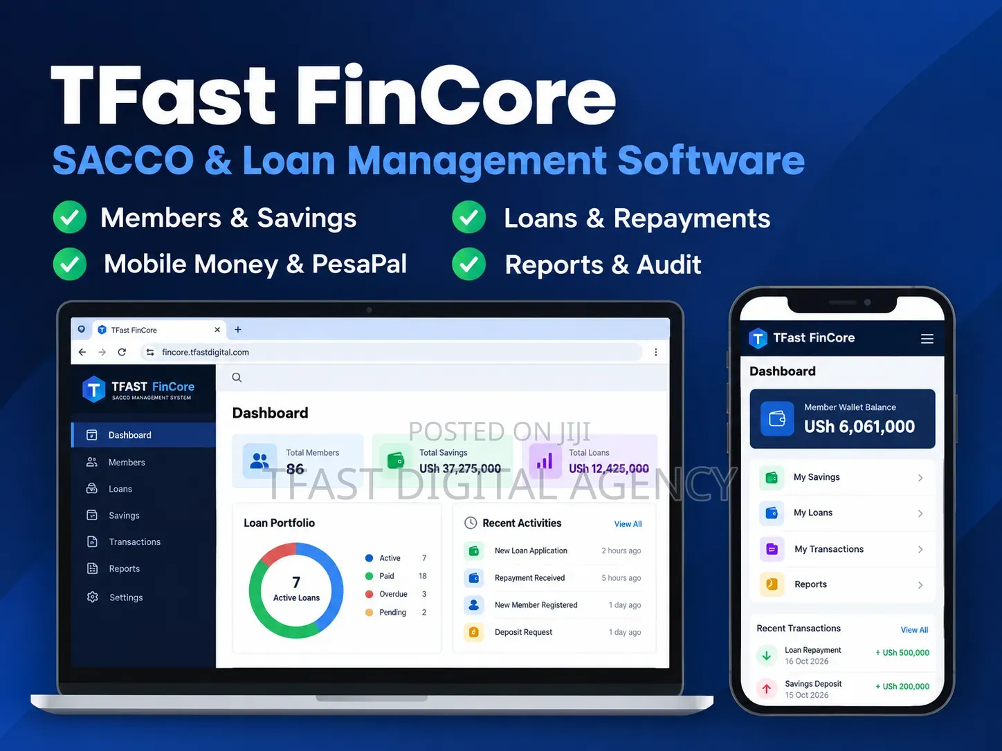 Tfast Fincore SACCO & Management Software