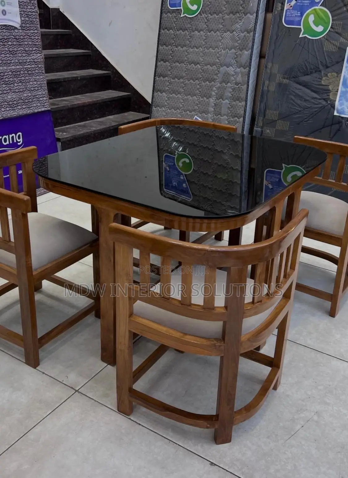 Glasy Four Seater Dinning Seat