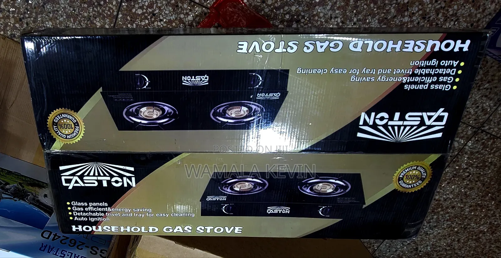 Gas Stove With a Glass Panels