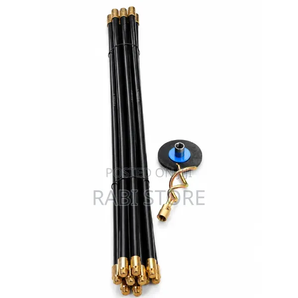 12-Piece Universal Drain Cleaning Rod Set Rods With Brass Connectors