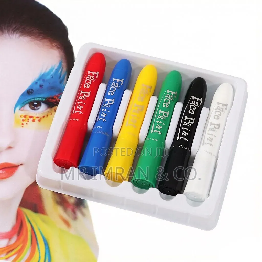 Water-Soluble Face and Body Painting Crayon Set