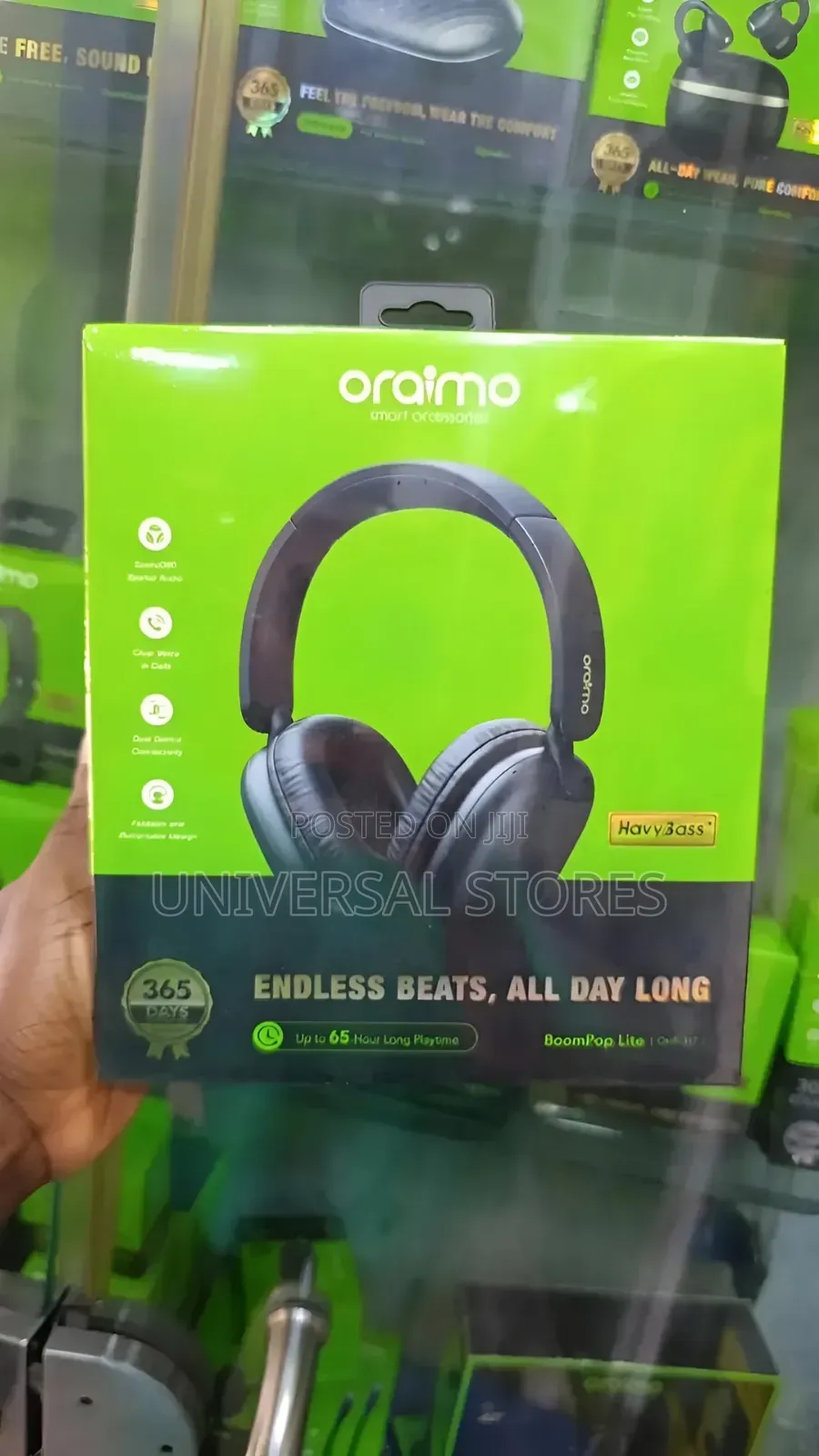 Oraimo BoomPop Lite ENC Over-Ear Wireless
Headphones