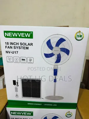 18" Solar Standing Fan System - 25W