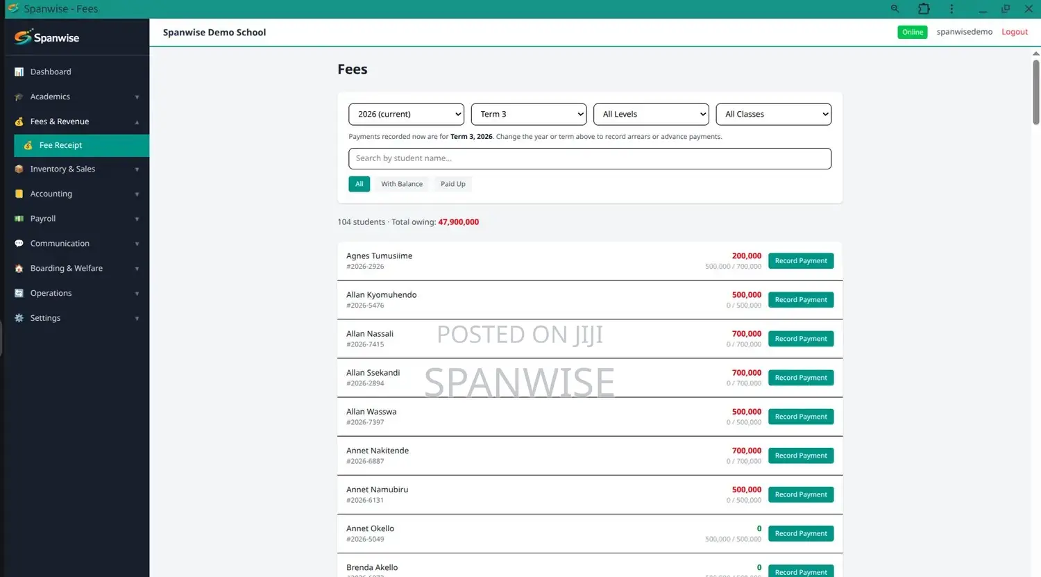 School Management System/ Software