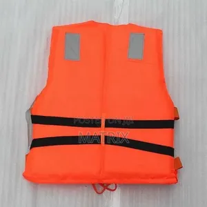 Life Jacket Has Reflective Strips for High Visibility in Low-Light