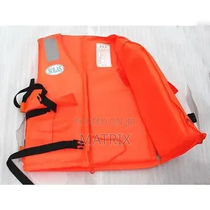 Life Jacket Has Reflective Strips for High Visibility in Low-Light
