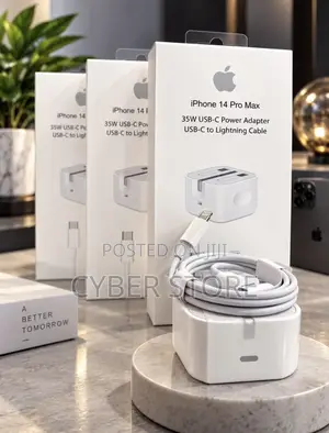 35W Dual-Port USB-C Power Adapter and a USB-C to Lightning Cable