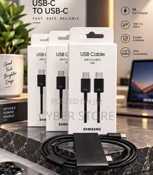 Samsung USB-C to USB-C Fast Charging Cables (3A).