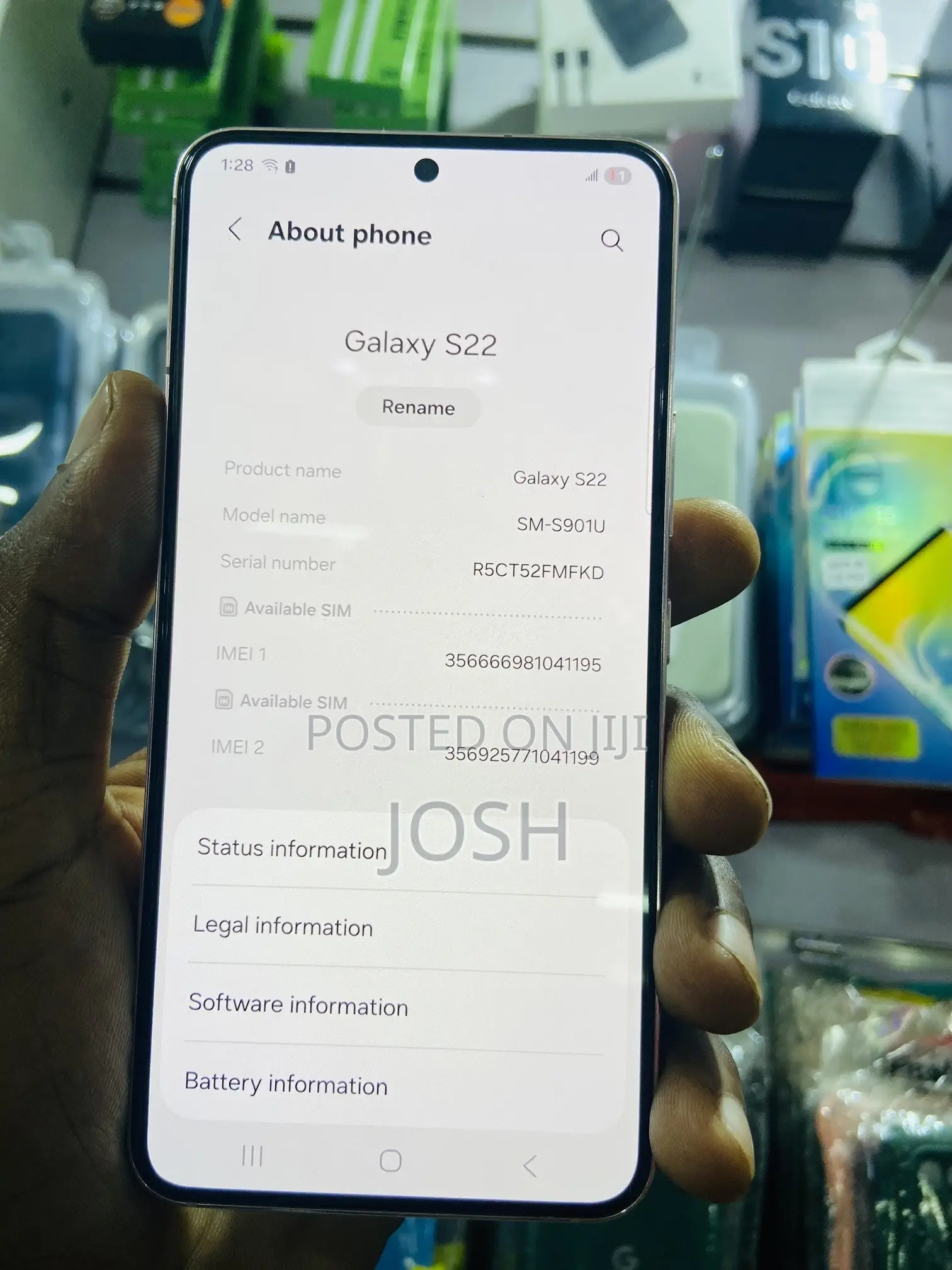 Samsung Galaxy S22 5G 128 GB Gray