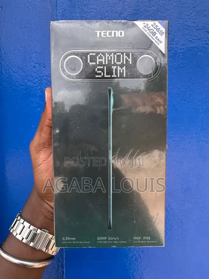 New Tecno Camon Slim 256 GB Black