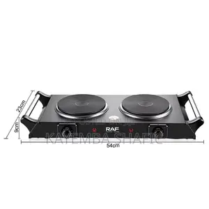 RAF Portable Double Burner Electric Stove Hot Plate Cooker 2000W