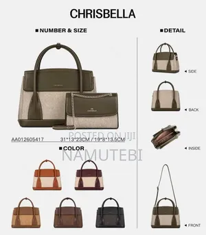 2pc Handbags in Different Colours