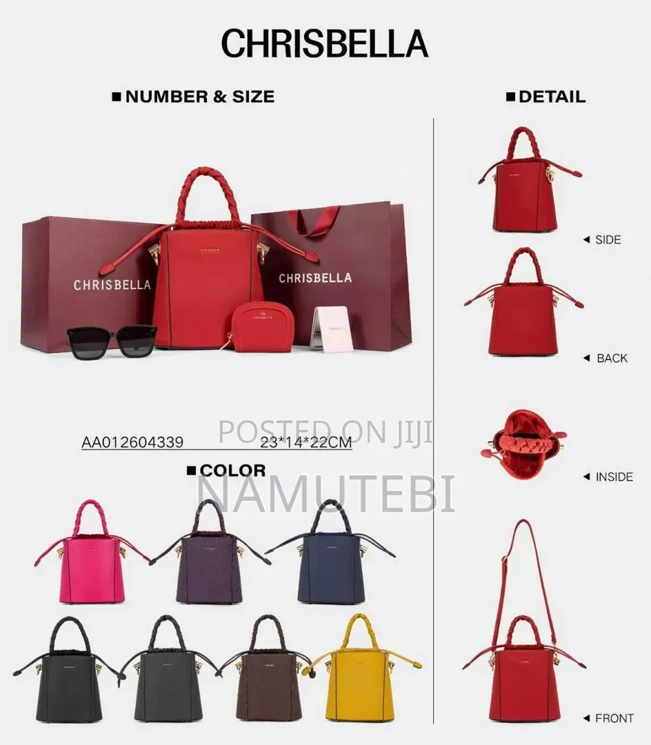 2pcs Chris Bella Luxury Handbags Boxed